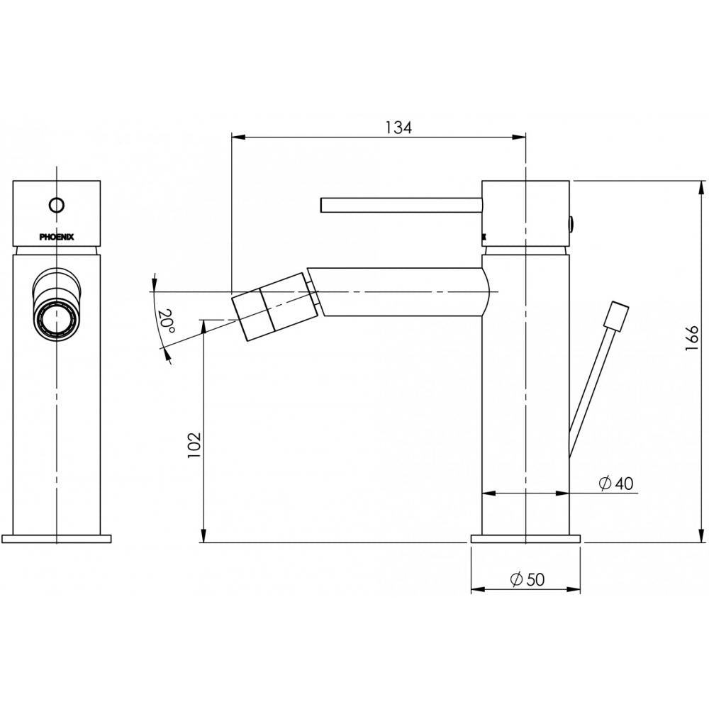 VIVID Slim Line Bidet Mixer