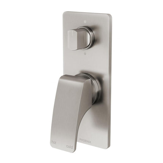 Rush Shower/Bath Diverter Mixer RU791 -40 BRUSHED NICKEL