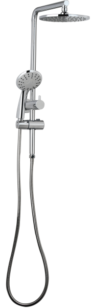 Elle MX Twin Shower (Compact) with Diverter CHROME