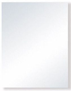750 x 600mm Pencil Edge Mirror - Safety Backed