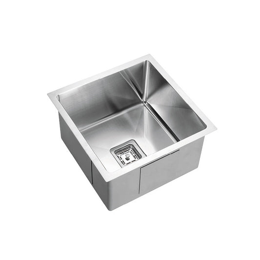 Single Bowl Square 450mm Under/Over/Flush Mount Stainless Steel Sink