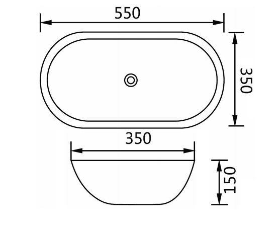 Above Counter Artis 550 Basin