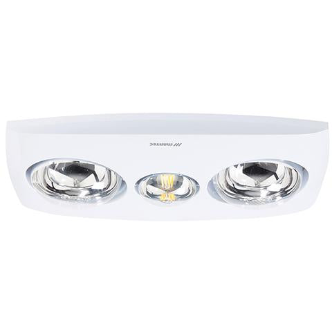Martec Contour 2-2 heat 3 in 1 Bathroom heater white – Better Bathrooms