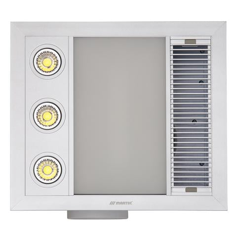 Martec Linear mini 1000w Halogen 3-1 Bathroom heater silver