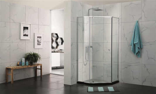 Semi Frame Diamond Shower Screen