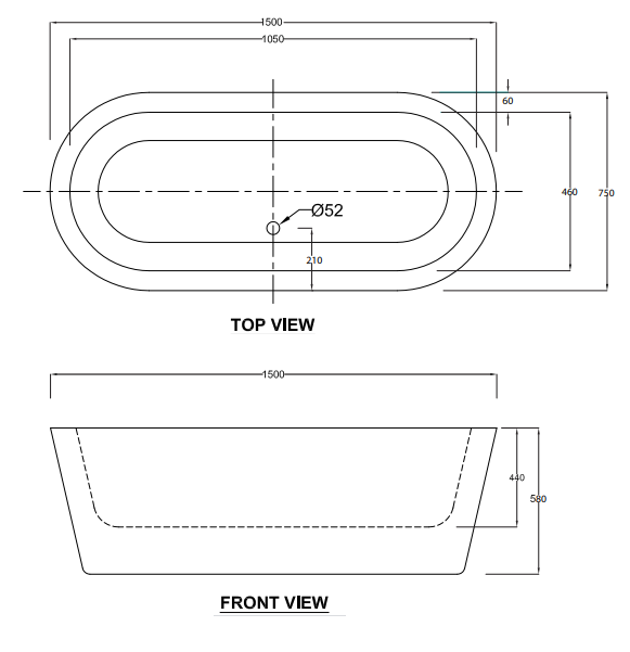 COOL Freestanding BATH 1500 & 1800