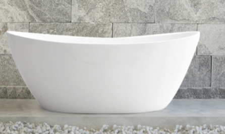 KRISTY SLIMLINE  1500 Freestanding Luxury Bath - White