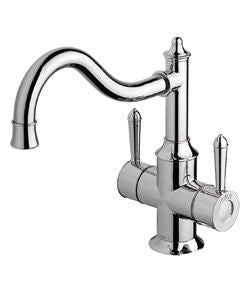 NOSTALGIA Twin Handle Sink Mixer 220mm Shepherds Crook