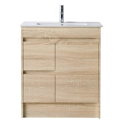 750 OAK Vanity, Kickboard, Slimline Ceramic top