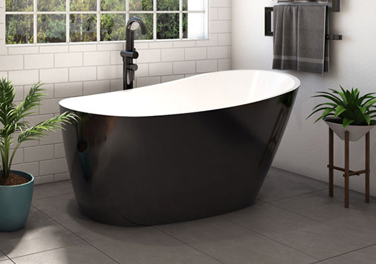 Piccolo 1500 Freestanding Bath BLACK