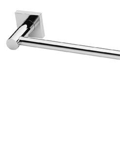 RADII Single Towel Rail 800mm Round Plate