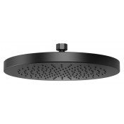 Shower Rose 240mm Round Matt Black