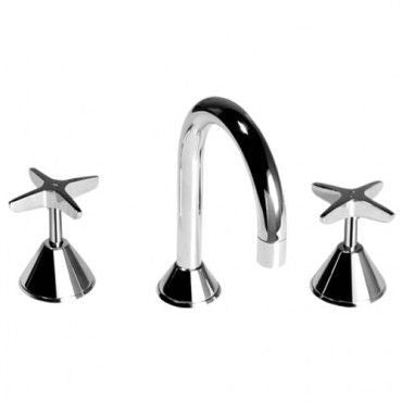 LAREDO Basin Set Chrome (FIXED SPOUT)