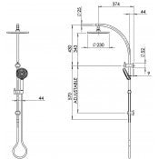 VIVID Twin Shower Chrome V726 CHR