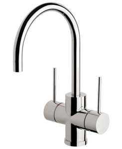 VIVID Slim Line Twin Handle Sink Mixer 160mm G/N chrome