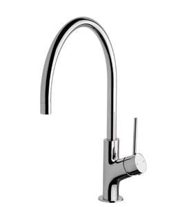 VIVID Slim Line Oval Sink Mixer 220mm Gooseneck