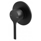 VIVID Slim Line Oval BLACK Shower/Wall Mixer