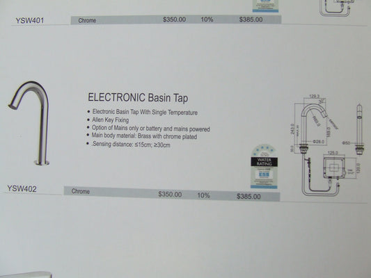 Electronic Basin Tap