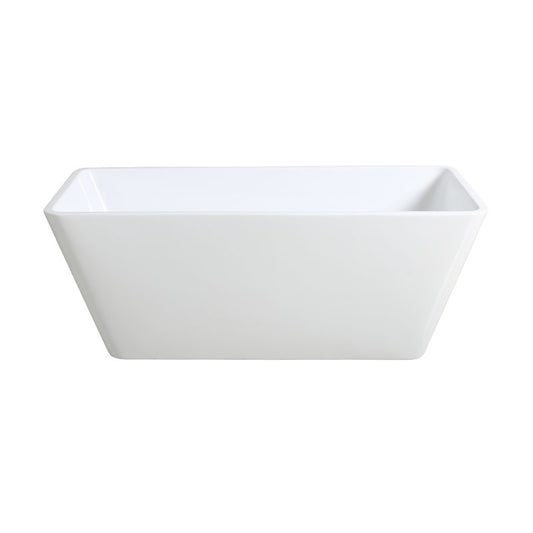 KLARA SLIMLINE 1500 Freestanding Square Bath - White