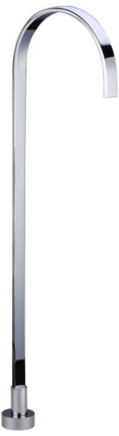 Quadra Floor Mounted Gooseneck Bath Spout