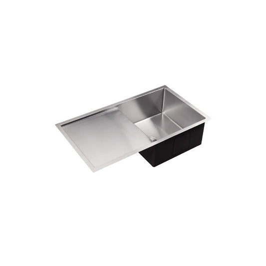 Single Bowl & Drainer 810 Under/Over/Flush Mount Stainless Steel Sink