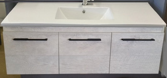 SLIM 1200 Wall Hung Vanity, Slimline Ceramic Top,