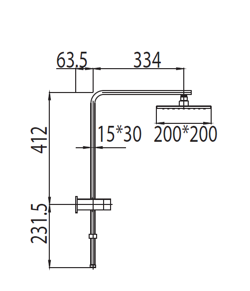 Quadra MX Twin Shower (Compact) with Diverter CHROME