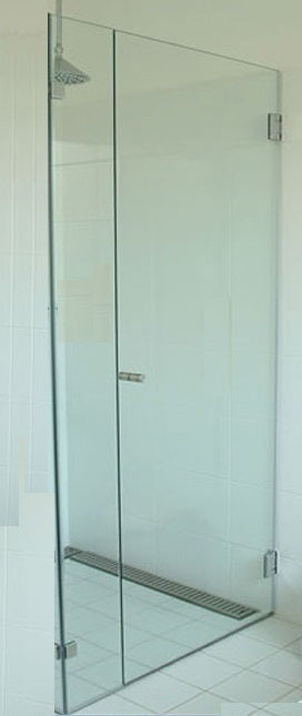 FRAMELESS Wall-to-Wall Door & Hinge Panel 850-1000 x 2050H mm