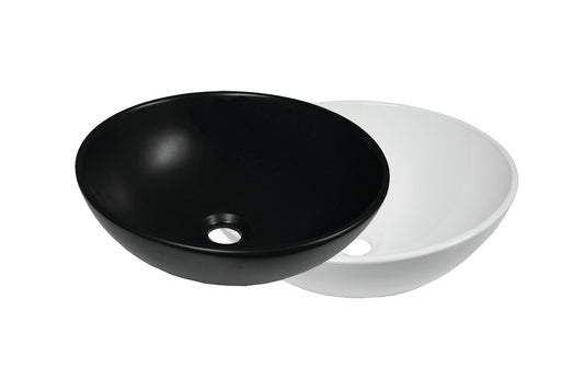 Above Counter Designer SOLAR WHITE or BLACK 400 Basin