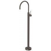VIVID Slim Line Floor Mounted Bath Mixer Gun Metal VS745 GM